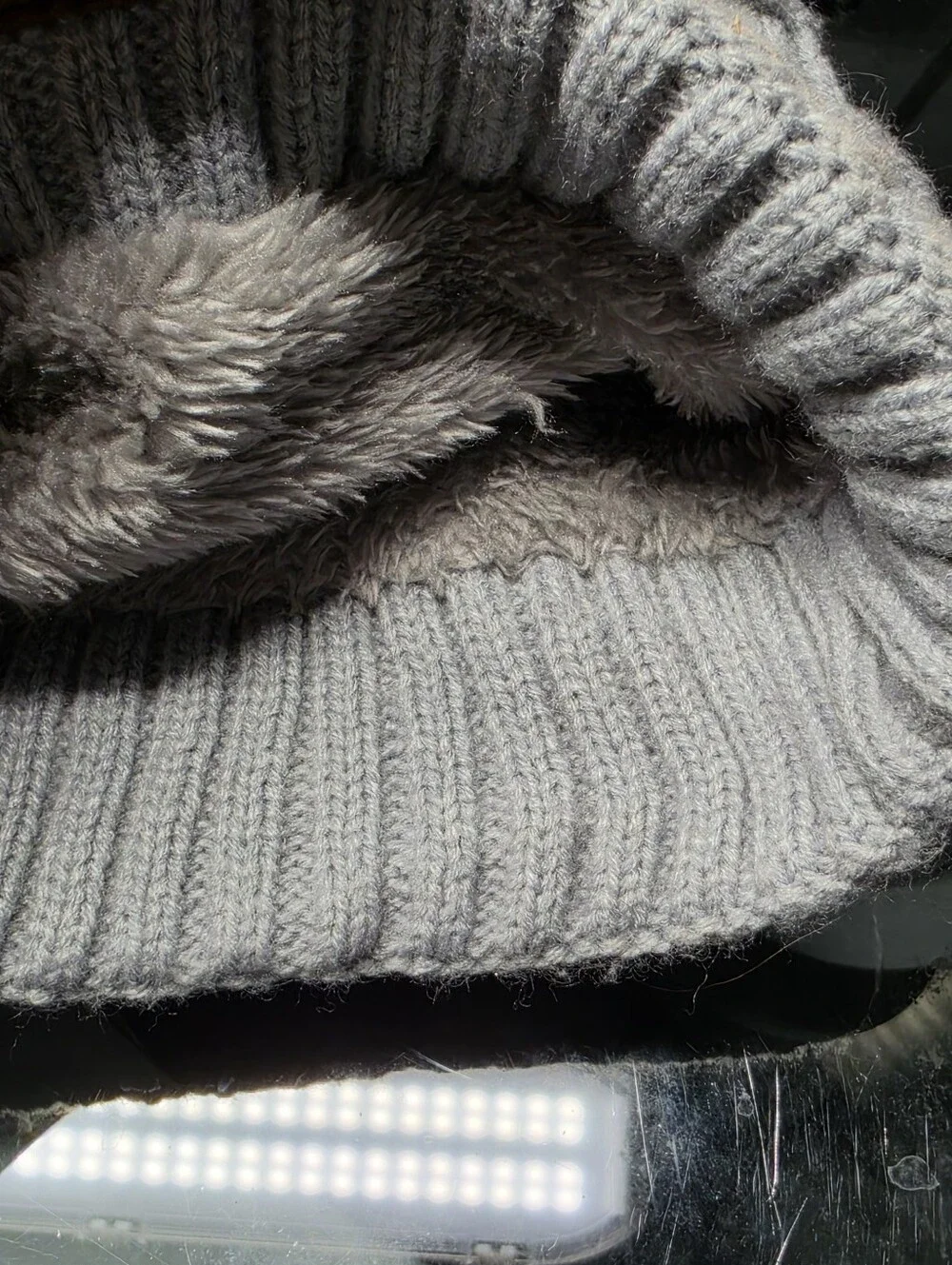 Vigrace Grey Fur Lined Winter Hats Boys Youth